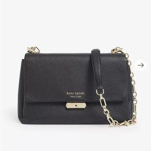 KATE‎ SPADE NEW YORK
Carlyle medium pebbled-leather shoulder bag